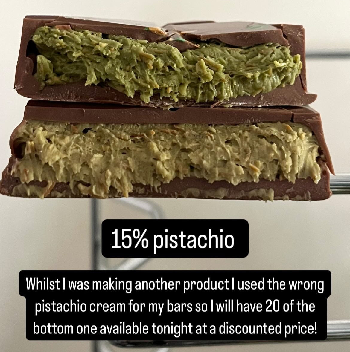 ONLY 20 AVAILABLE 15% Pistachio & Kunafa Belgian Milk Viral Chocolate Bar