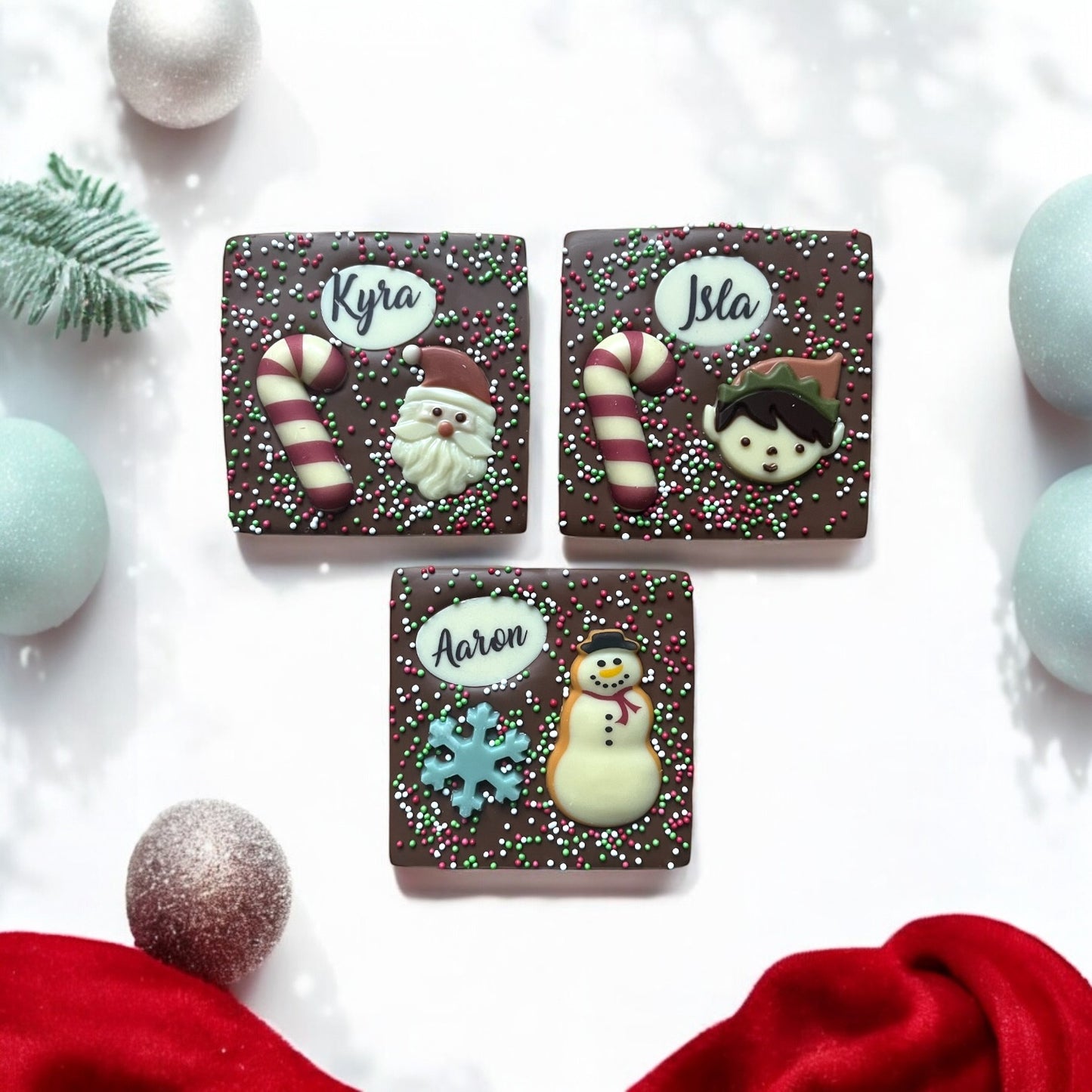 Personalised Christmas Square Bars