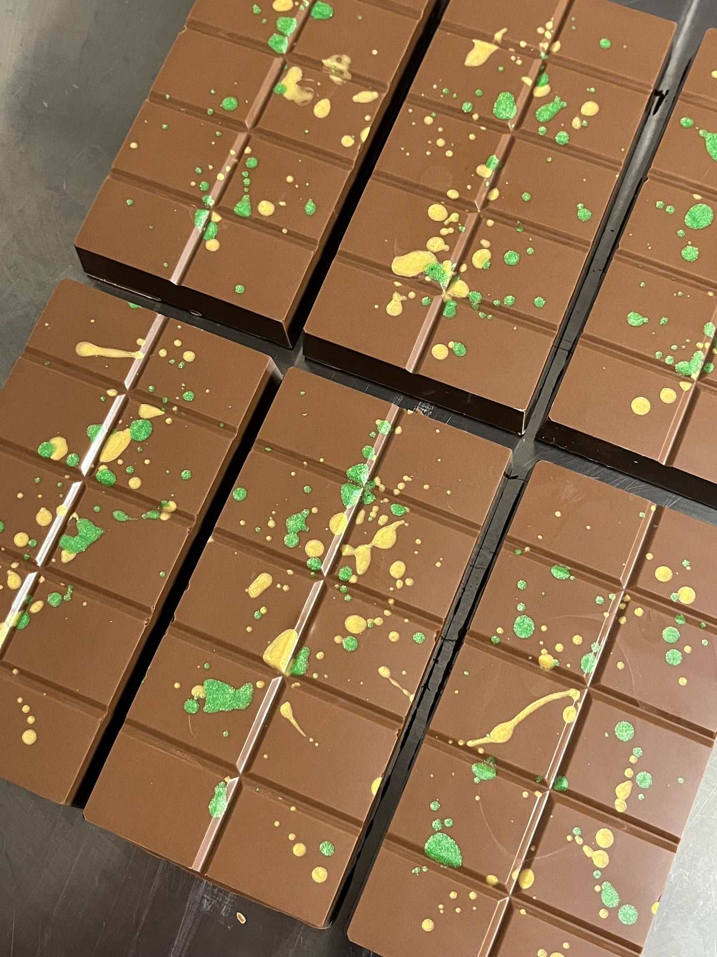 Pistachio & Kunafa Belgian Milk Dubai Inspired Viral Chocolate Bar