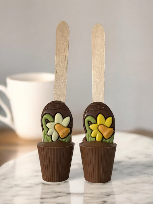 Daffodil Hot Chocolate Spoon